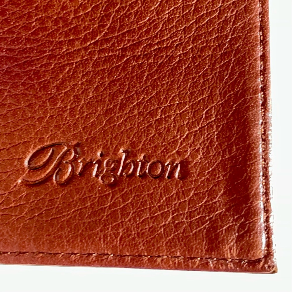 Brighton Crocodile Embossed Vintage Leather Clutch / Wallet Organizer - Picture 12 of 16